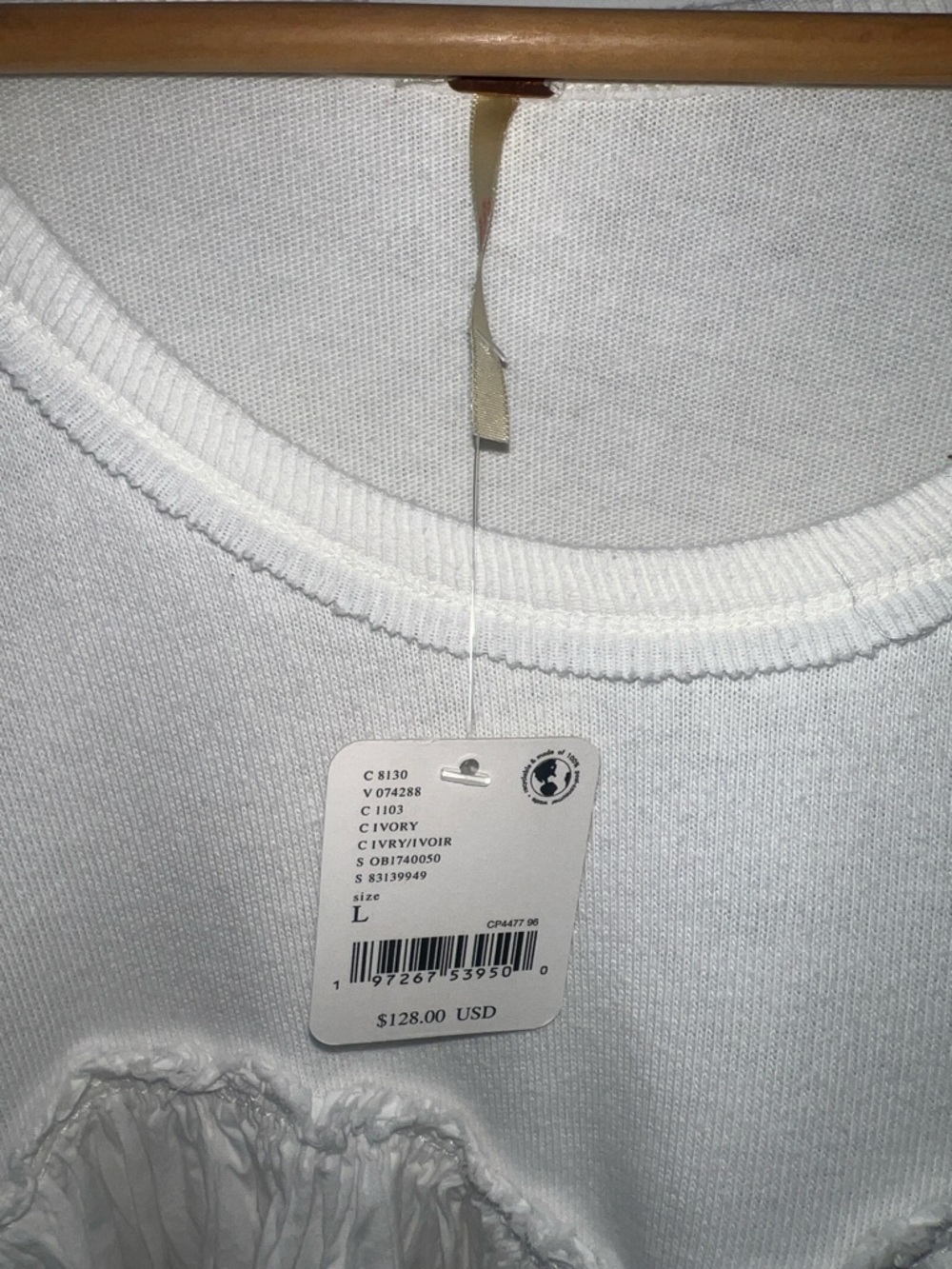 Free People Oversized Babydoll Dress — White - Picture 3 of 4